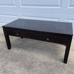 Wooden Coffee Table & Drawers