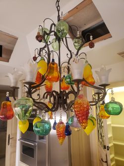 Murano Fruit Chandelier Vintage