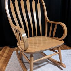 Oak Rocking Chair by A Lock & Co. Made in PA USA