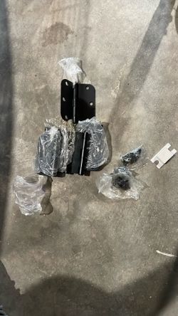 6 Black Door Hinges