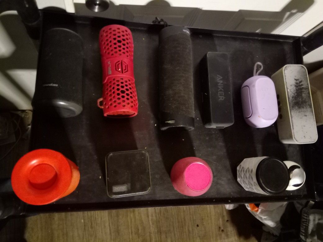 My Whole Collection Of BlueTooth  Speakers 