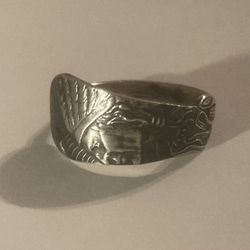 Handcrafted Sterling Silver Indian Spoon Ring