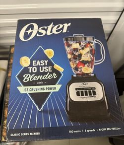 Oster Classic Series 700W 5-Speed 6-Cup Blender in Box - Untested