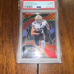 Cedric Tillman Red Prizm /49 PSA 10