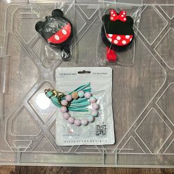 Mickey And Minnie  Coin Bag / Keychains.  DZYCRK wristlet Keychain 