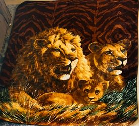 Lion Family King Size Blanket