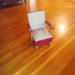 Mid Century Vinyl Childs Rocking Chair