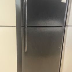 Black Fridge & Black Gas Stove