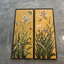 Two Floral Paintings 