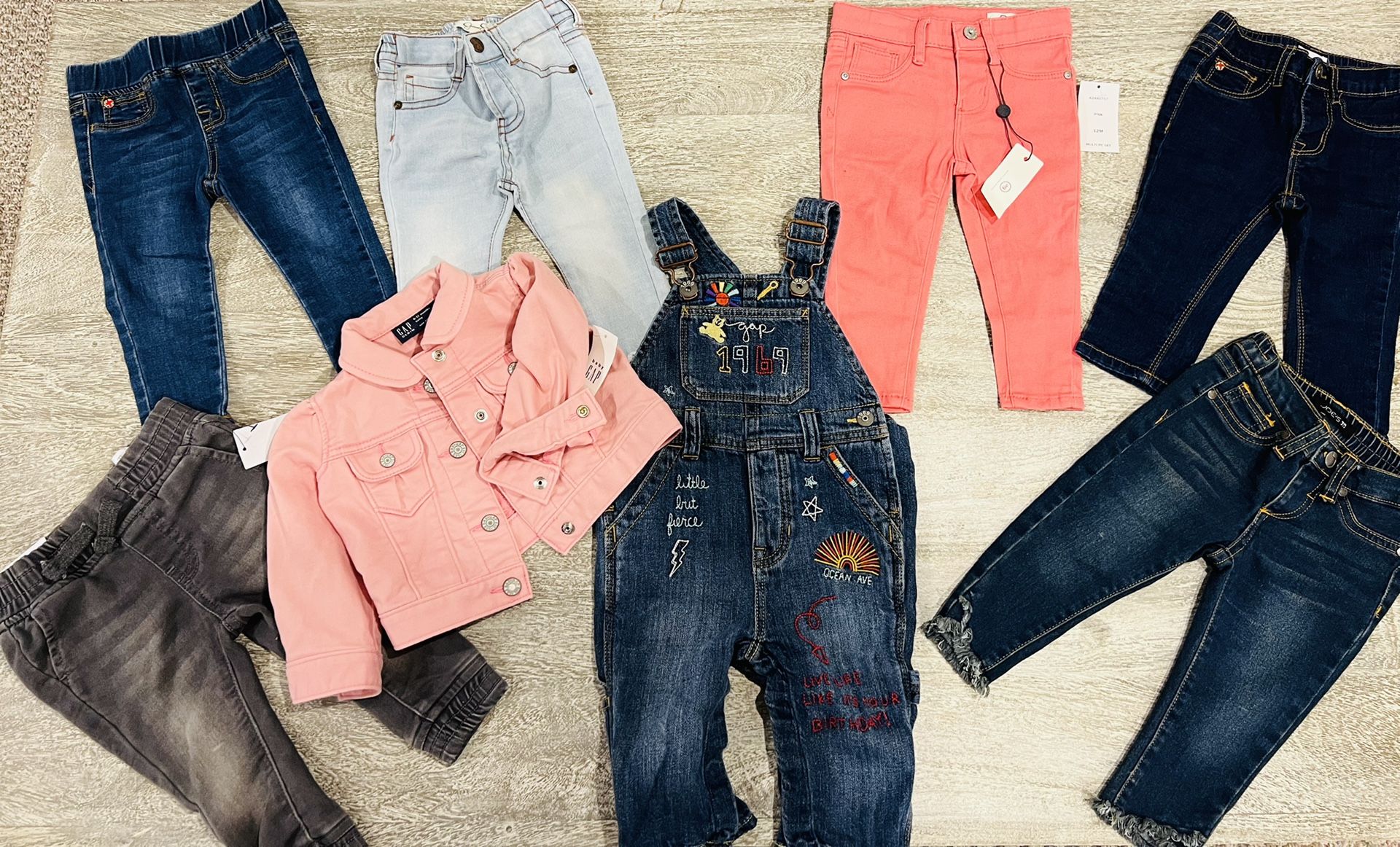 Designer Toddler Denim Jeans And Jacket