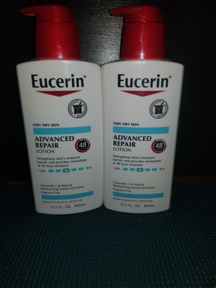 2 eucerin advance repair 13.5oz