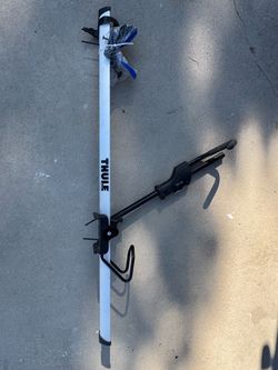 Thule bike rack.   Cross bar mount.