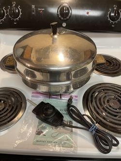 Farberware Buffet Server Electric Frying Pan With Original instructions  Works perfectly 