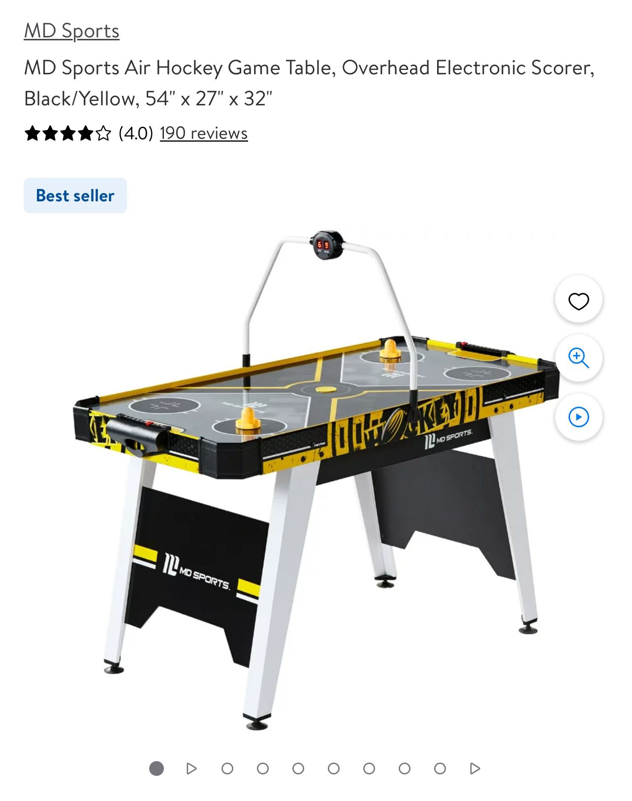 Air Hockey Game Table MD Sports 