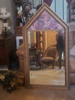 Antique Treamu Cherub Mirror