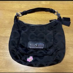 Coach Hippie Black Bag