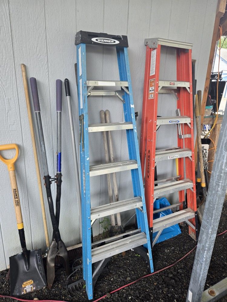 Pair 6 Feet Long Ladders