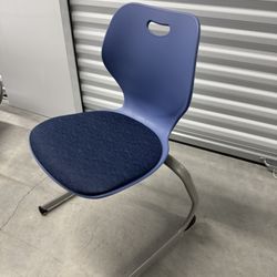 Blue classroom chair