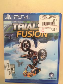 Sony PlayStation ps4 trials fusion