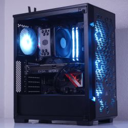 sleek all black gaming pc | rtx 2070 super | r7 3700x | x570 taichi |