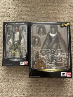SH Figuarts Han Solo (A New Hope) and Chewbacca (Solo) Bundle