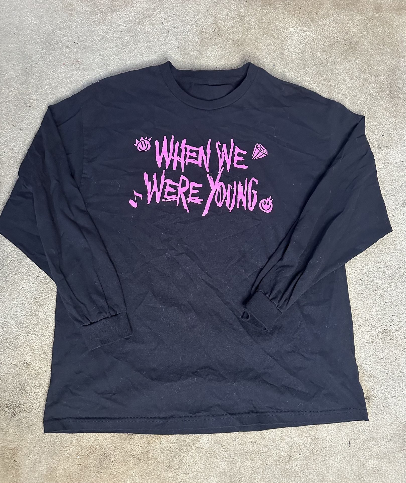 2023 When We Were Young Festival Long Sleeve Tee XL Green Day & Blink 182