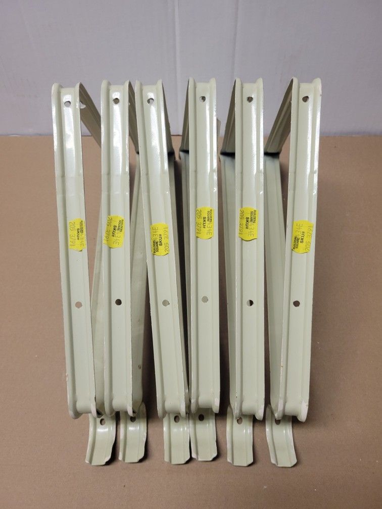 Heavy Duty Closet Shelf rod Bracket 6 Pack