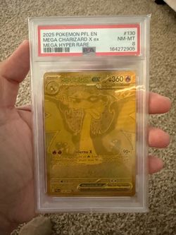 PSA 8 Mega Charizard X ex Mega Hyper Rare #130