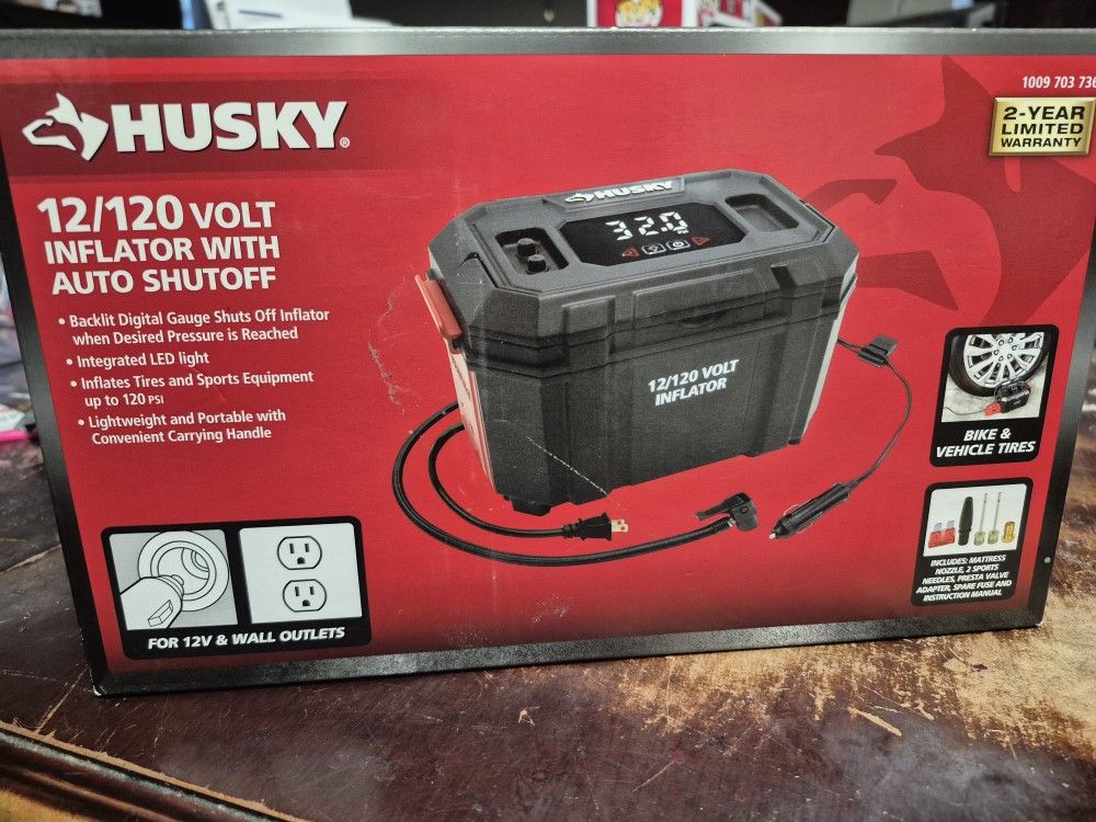 Husky 12/120 Volt Inflator