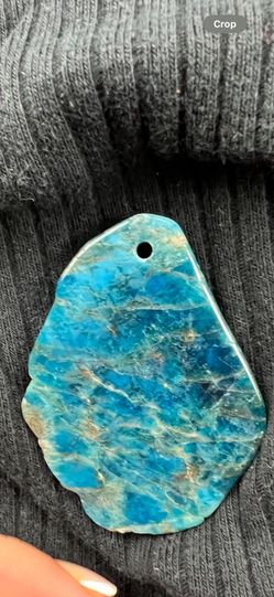 Necklace Aqua Rock Pendant