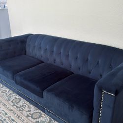 Two   Velvet Couches 