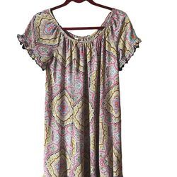Anthropologie Uncle Frank Chic Women's Patterned Dress with Ruffled Details XS