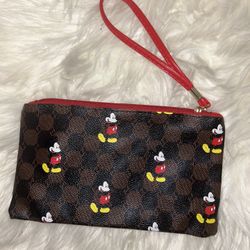 New Mickey Mouse Wristlet with Handle 