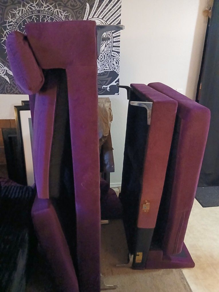 Purple Sectional Couch-Pickup Only