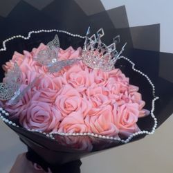 Pink Eternal Rose Bouquet 