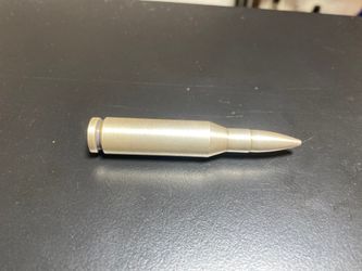Silver 2 Oz .999 Shaped As A .308 Round