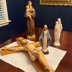 4 Vintage Religious Items (Selling Together)