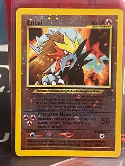 Pokémon Entei #34 Black Star Promo *Reverse Holo* Mint