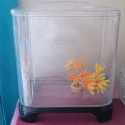 Small Fish Tank Aquarium 1.4 Gallons