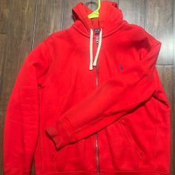 Red Polo Ralph Lauren Zip Up Jacket