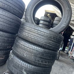 4 Continental 225/55/17 Installation Included 