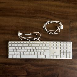 Apple Mac Keyboard With USB Extension Cord