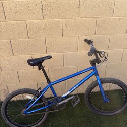Blue BMX bike