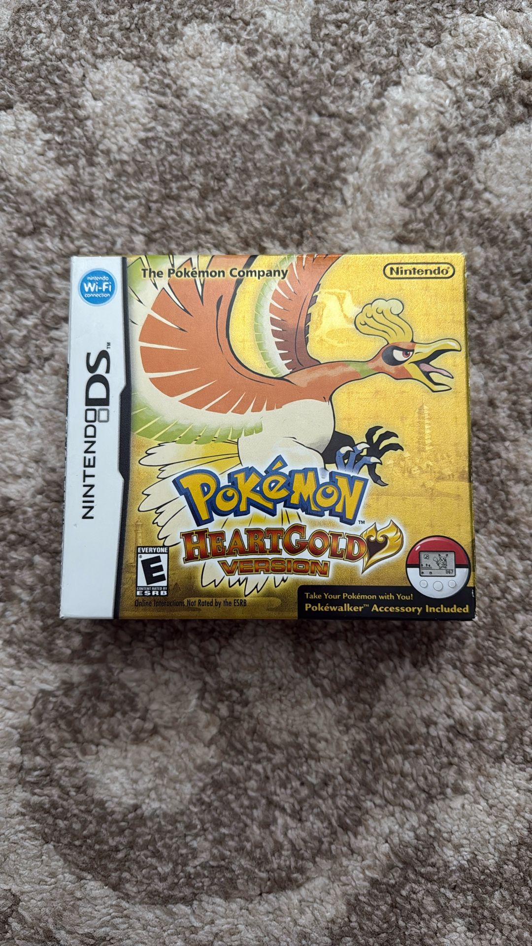Pokemon Heartgold With Pokewalker For Nintendo Ds
