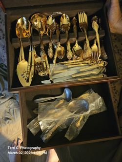 Gold Plated Silverware