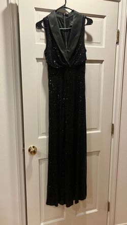 Black sequin evening gown size 4