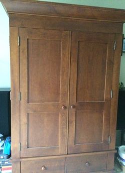 Armoire with TV