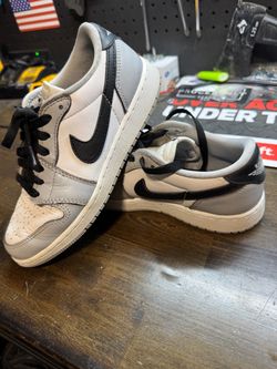 Air 1 Jordan Low Grey Black White Sneakers