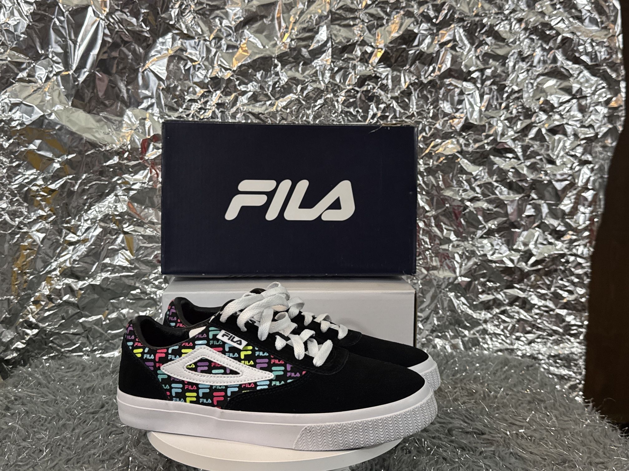 Fila Boarder Fx1 Women's Black, Multi Sneakers SIZE US