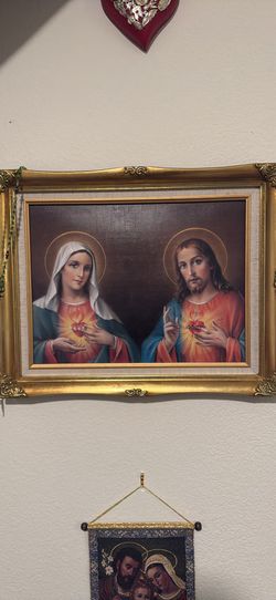 Jesus And Mary Bleeding Heart Photo